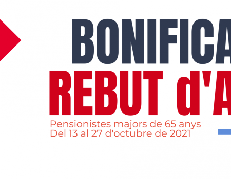 Bonificació rebut d'aigua